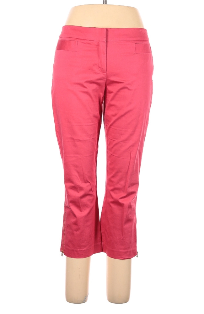 Size 10 coral capris 7th Ave design NY and co
